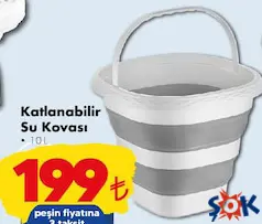 KATLANABİLİR SU KOVASI 10 L fiyat ve kampanya bilgisi